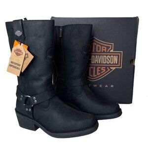 Harley-Davidson Womens Korsen Tall Leather Riding Boots Size 8.5